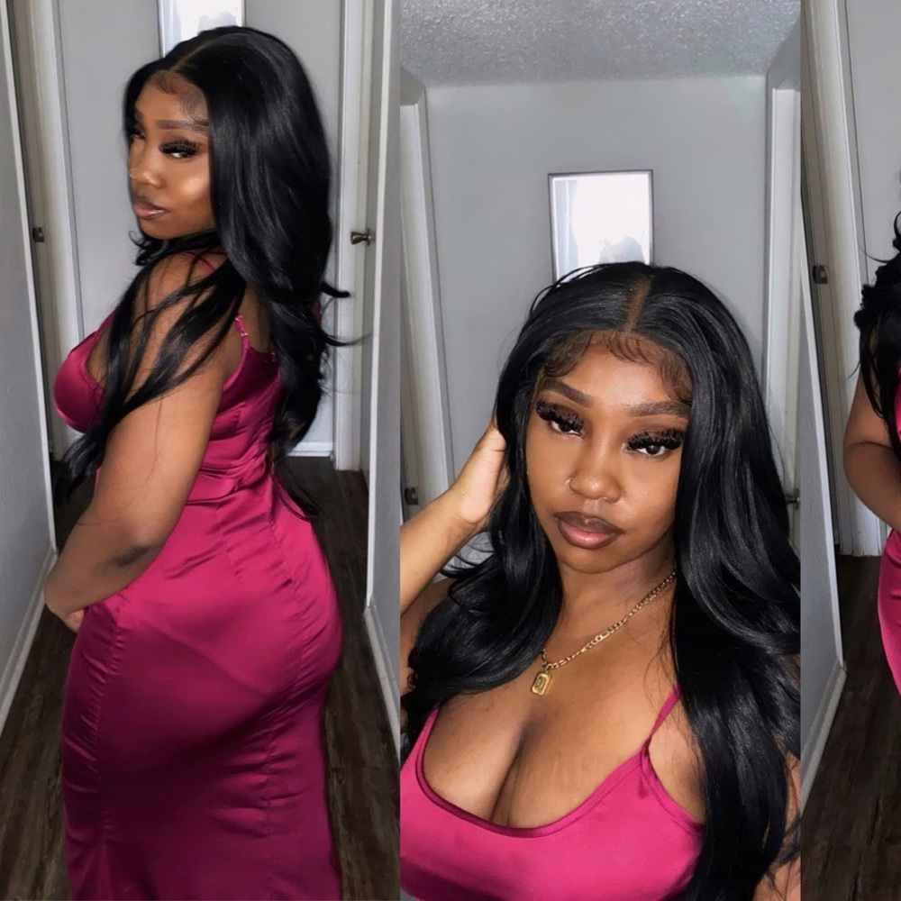 Wine Red Satin Dress